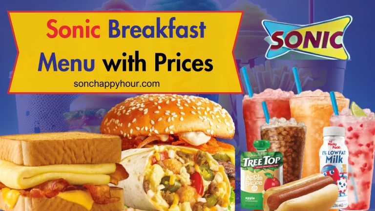 Sonic Breakfast Menu with Prices