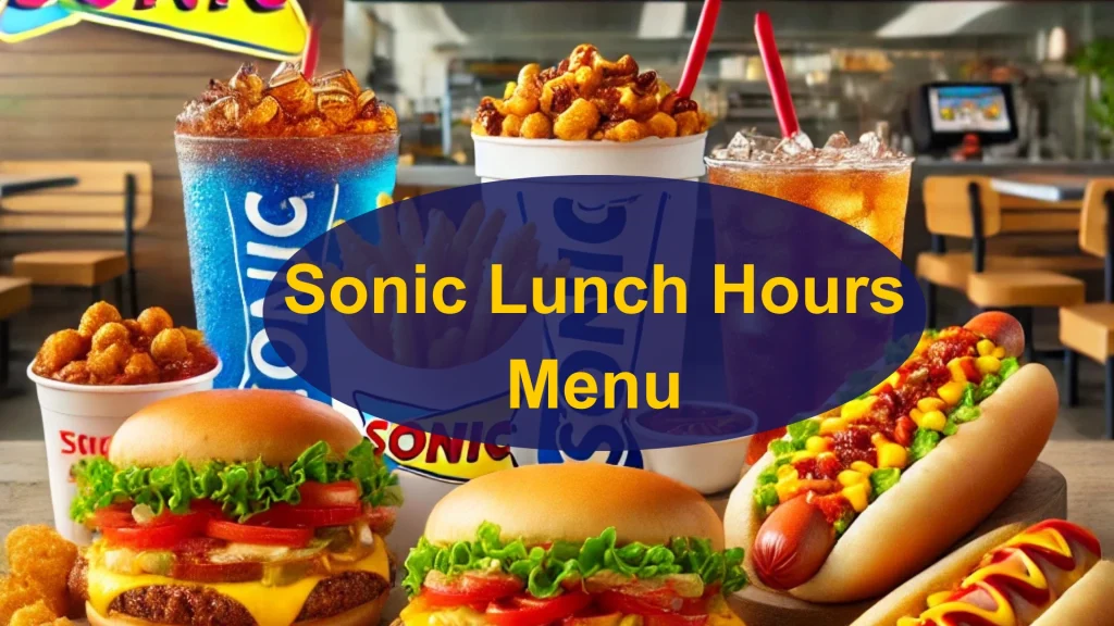 Sonic Lunch Hours: Serving Time &amp; Best Menu with Deals 2025