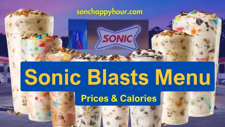 Sonic Blasts Menu